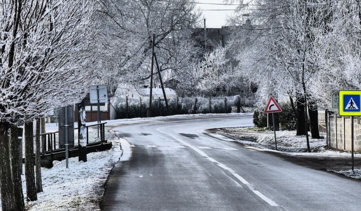 obec v zime  - községünk szépségei télen 