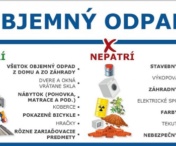 Aktuality / Oznámenie o pristavení veľkokapacitného kontajnera na zber objemného odpadu- 27.-29.10.2023 - foto