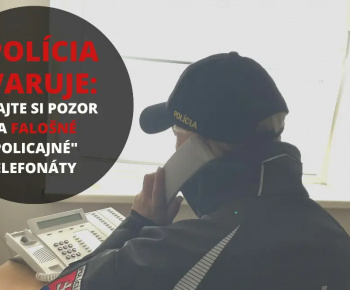 Aktuality / Polícia opätovne upozorňuje na podvody - foto