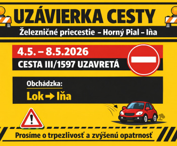 Aktuality / Uzávierka železničného priecestia Horný Pial - Iňa - foto