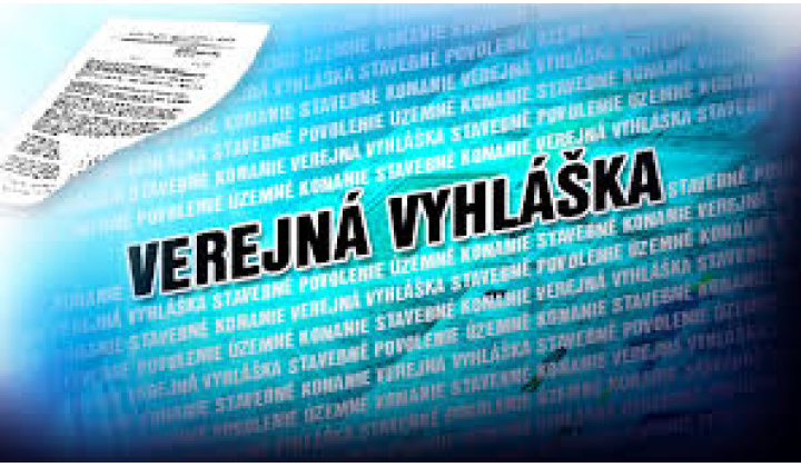 Verejná vyhláška - Oznámenie o uložení písomností do vlastných rúk