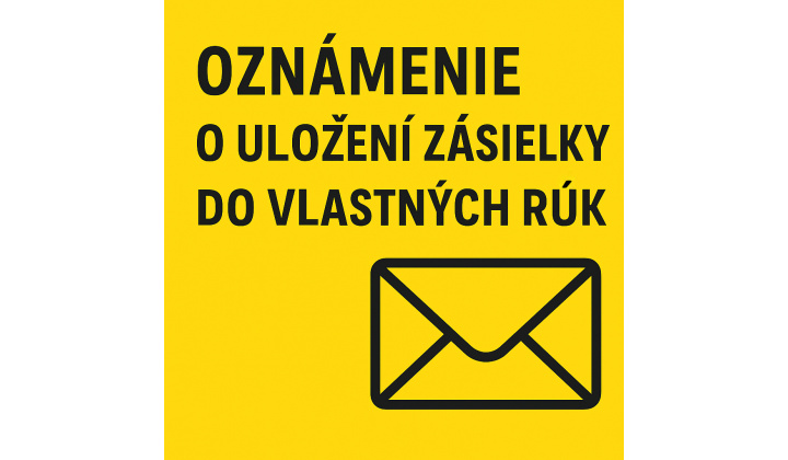 Verejná vyhláška o oznámení miesta uloženia písomnosti určenej do vlastných rúk - Ján Krivočenko